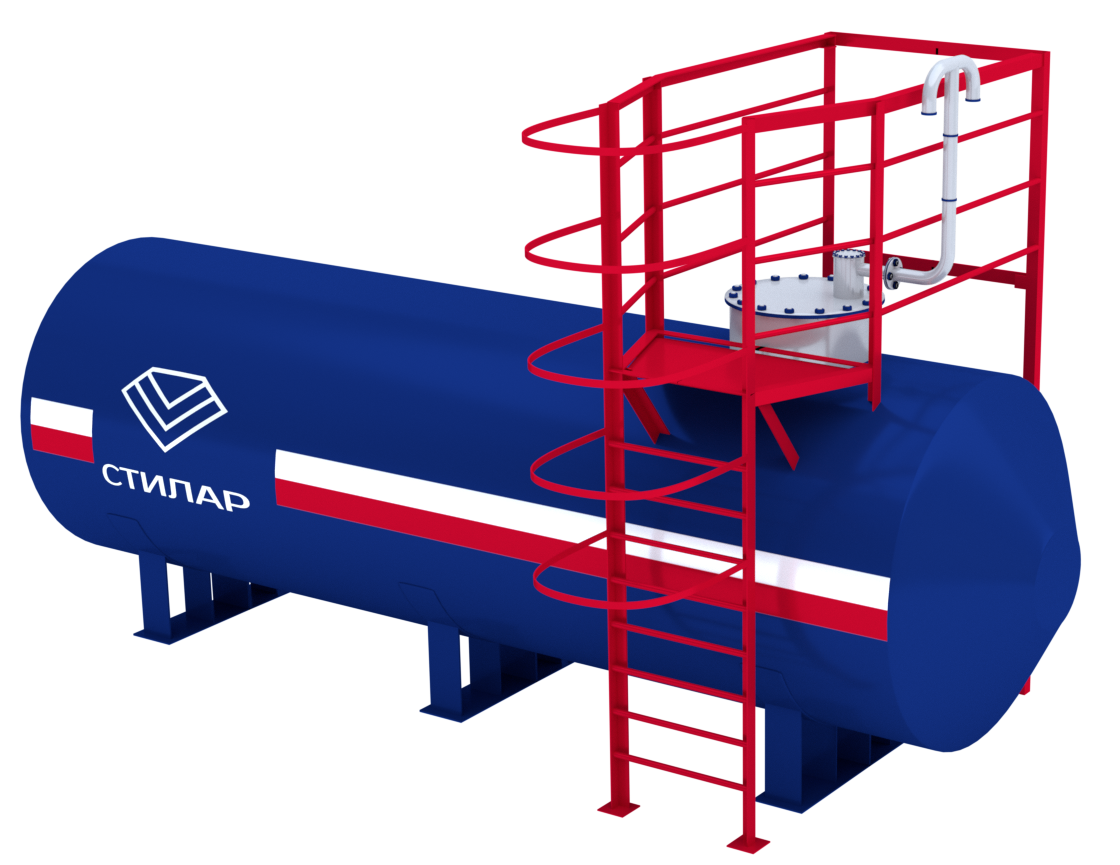 Горизонтальный резервуар РГСН для нефтепродуктов 125 м³ от завода-производителя